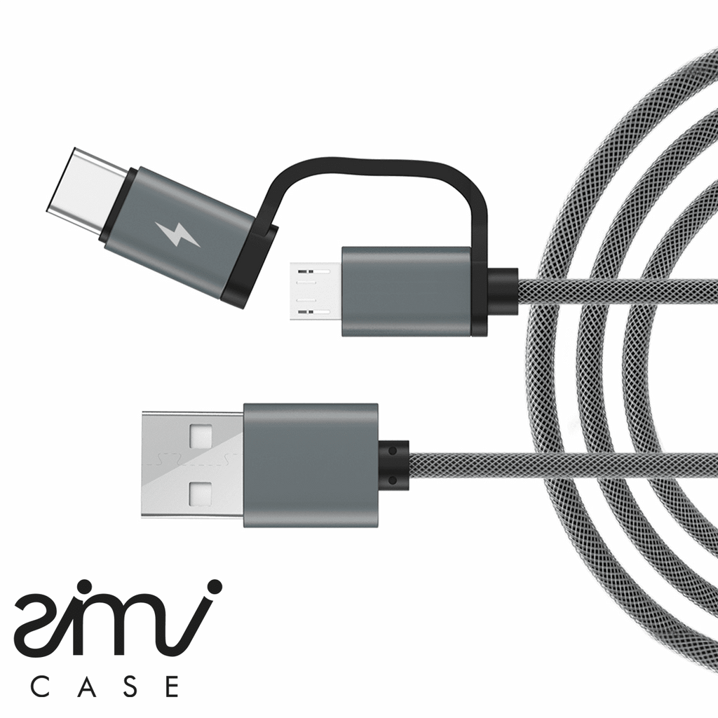 simicase.com accessories SIMI USB Cable - Micro USB and USB C 2in1